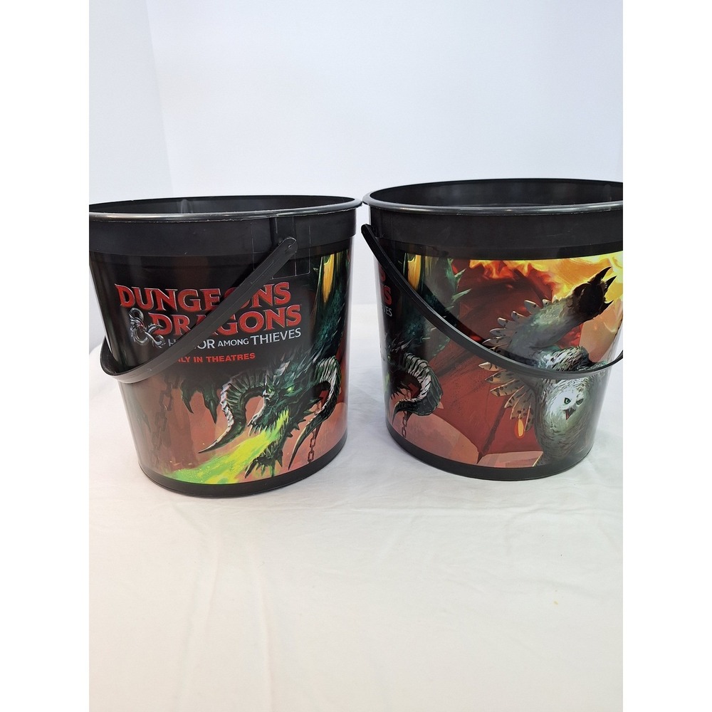 Dungeons & Dragons Honor Among Thieves Movie Popcorn Bucket Set of 2 Collectible